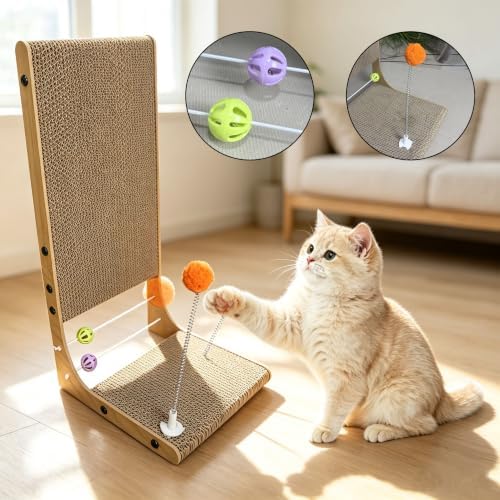 Value 3-Pack Cat Scratching Post, 3-in1 Cat Scratcher - Image 5