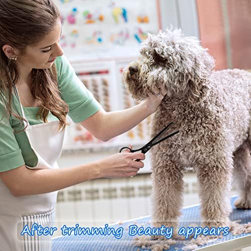 Dog Grooming Scissors Kit with Safety Round Tips, GLADOG Professional 6 in 1 - Image 6