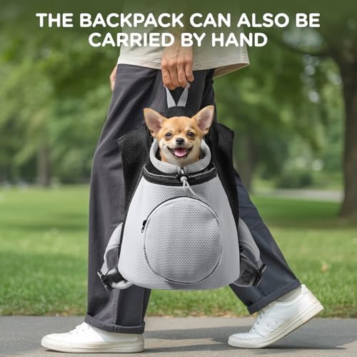 BONTHEE Pet Dog Backpack Carrier Small Pet Front Backpack, Ventilated Mesh Dog - Image 7
