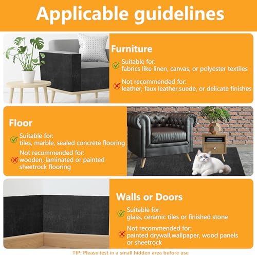 Cat Scratch Pad for Wall, Scratch Furniture Protector - Image 7