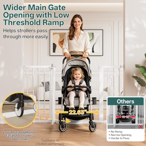 InnoTruth 29.6-50.1 in Extra Wide Baby Gate - Image 6
