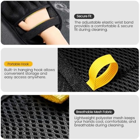 2 Pack Pet Hair Removal Glove - Image 7