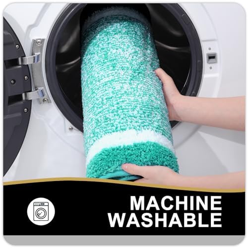 OLANLY Small Bathroom Rugs 24x16, Absorbent Microfiber Bath Rugs - Image 6