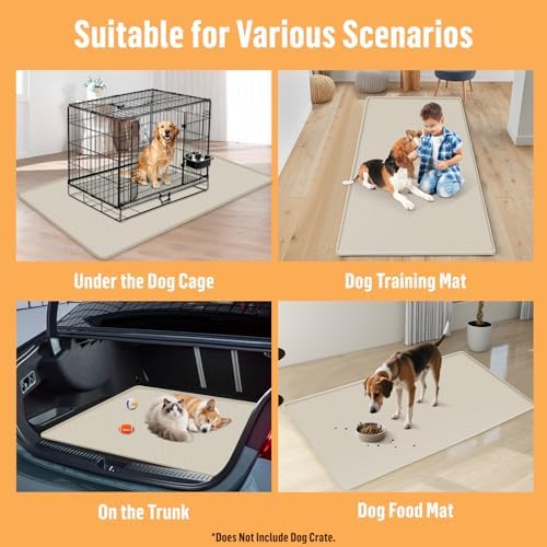 Silicone Dog Bed Mat 51"x 25.6" Crate Mat - Image 7