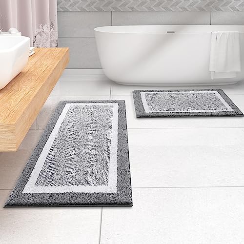 OLANLY Bathroom Runner Rugs 59x24, Extra Long Bath Mats - Image 7