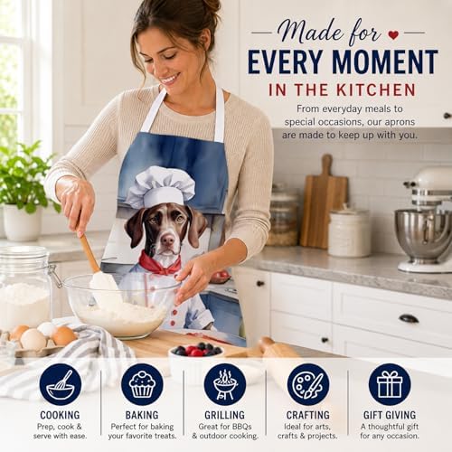 Caroline's Treasures Pointer The Chef Apron Cooking Kitchen Server Baking - Image 6
