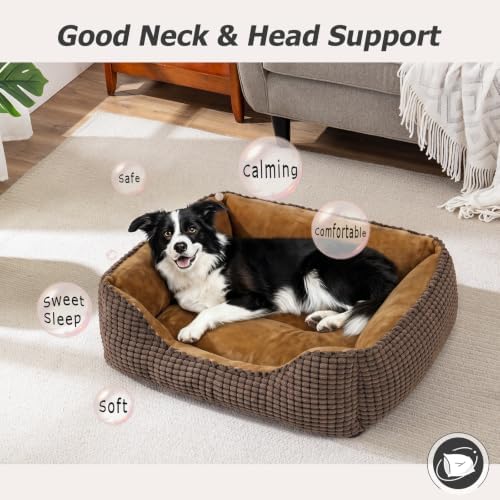 MIXJOY Dog Beds for Medium Dogs Washable, Rectangle Pet Bed Medium Size Dog - Image 7