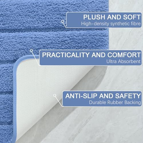 AROGAN Luxury Bathroom Rugs 24x36 Inch,Thick Soft Bath Rug Non Slip - Image 7