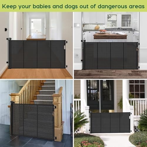 2 Pack Reinforced 55" Wide Retractable Baby Gates - Image 7