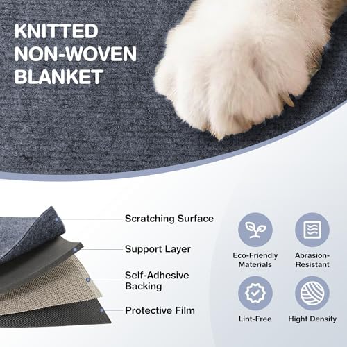 157.5" x 15.8" Cat Scratch Furniture Protector, Self-Adhesive Couch Protector - Image 7