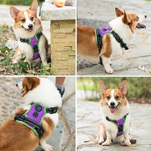 PHOEPET Reflective Dog Harness Large Breed Adjustable No Pull Vest - Image 7