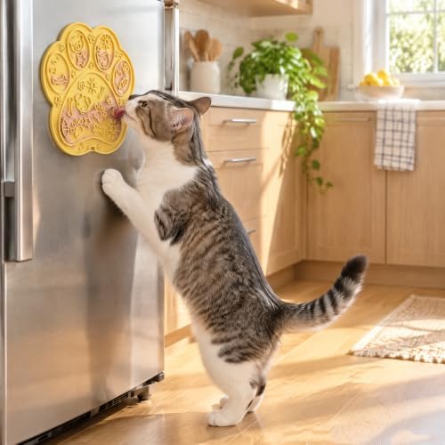 2 Pack Paw-Shaped Dog Cat Lick Mat, BPA-Free Silicone Suction Cups - Image 7
