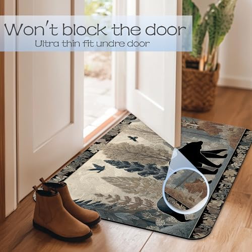 Cute Brown Bear Fast Drying Absorbent Bathroom Mat, Non-Slip Rubber Backing - Image 7