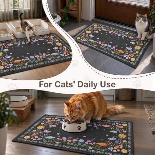 Unicorn Catcher 24"x15" Cat Litter Mat Non-Slip Washable Litter Box Mat - Image 7