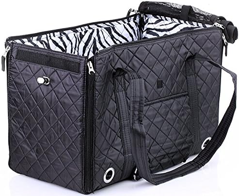 Sherpa Park Tote Pet Carrier, Medium Black - Image 4
