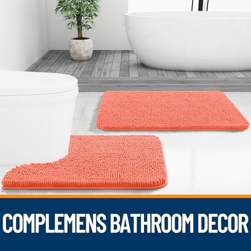 OLANLY Bathroom Runner Rugs 70x24, Extra Soft Absorbent Chenille Bath Rugs - Image 7