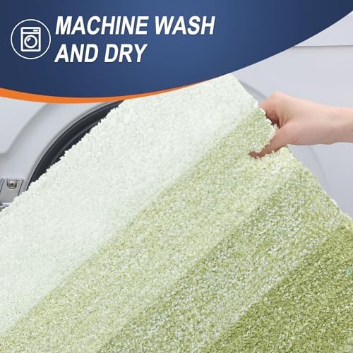 OLANLY Bathroom Runner Rug 70x24, Extra Soft Absorbent Microfiber Bath Rugs - Image 6