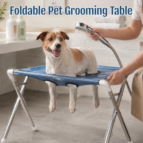 Dog Grooming Hammock, Foldable Pet Grooming Stand - Image 7