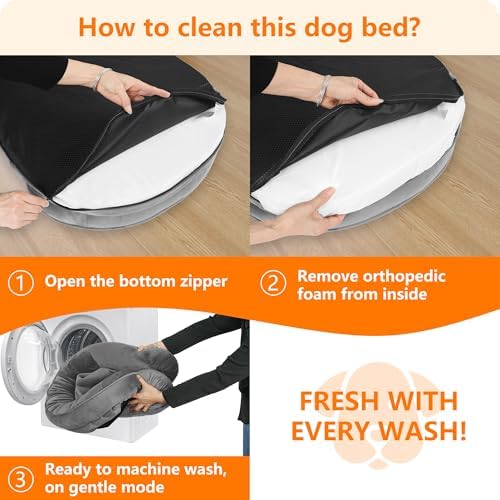 Dwanton Orthopedic Waterproof X-Large Dog Bed Sofa, Gel Memory Foam - Image 7