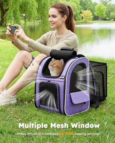 pecute Cat Backpack Expandable, Cat Carrier - Image 7