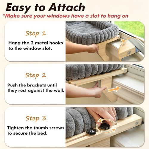 Zoratoo Cloud-Cuddle Cat Perch for Window Sill - Image 7