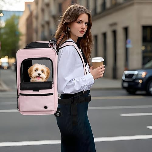 EliteField Deluxe Rolling Backpack Dog & Cat Carrier - Image 5