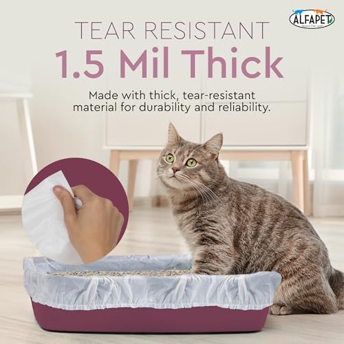 Alfapet Cat Litter box liner Disposable, Elastic Liners- 24-count-For Medium - Image 6