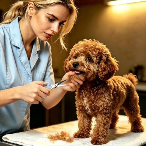 2 in1 Curved Dog Grooming Scissors Kit, 5.5" & 5" Curved Down Pet Grooming - Image 7