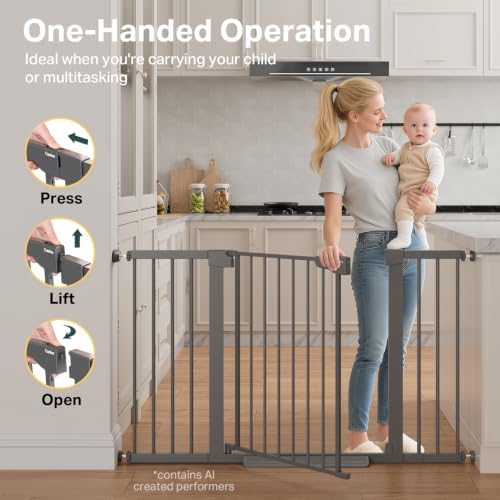 Cumbor 30-51.5 in Extra Wide Baby Gate - Image 6
