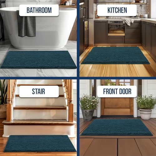 Muddy Mat Chenille Bathroom Rugs Quick Dry Microfiber Mats Non Slip Washable - Image 6