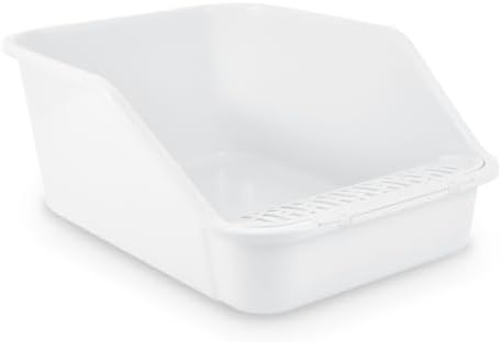 Large Cat Litter Box with High Sides, Cat Litter Pan by LoopTime