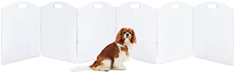 Extra-Wide Clear Acrylic Freestanding Dog Gates by Feoyoho