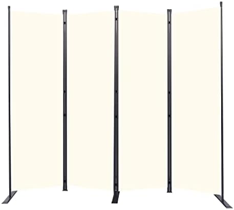 Room Divider 4 Panel-88''Wide, 6FT Room Dividers and Folding Privacy Screens by HOMSCREENER