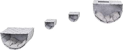 Trixie Frehi Wall Mount Cat Condo Set, 2 Condos and 2 Steps, Light Gray by TRIXIE