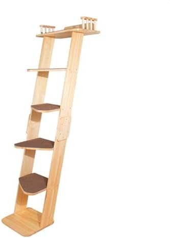 Modern 70“ Tall 6 Level Leaning Cat Climbing Ladder Tree Tower Condo by SHENGOCASE