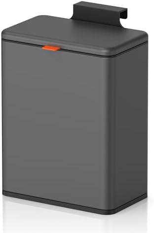 Mbillion 2.1 Gal Brushed Black Hanging Stainless Steel Compost Bin by Mbillion