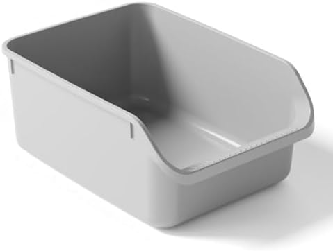 Large Cat Litter Box with High Sides, Cat Boxes by LoopTime