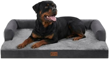 Orthopedic Dog Bed for Extra Large Dogs, Dark Grey by CasaPaw