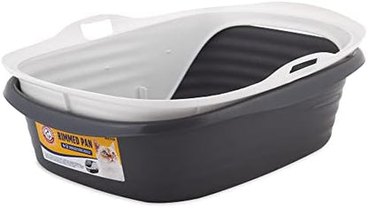 Arm & Hammer Rimmed Open Cat Litter Box, Wave - Image 2