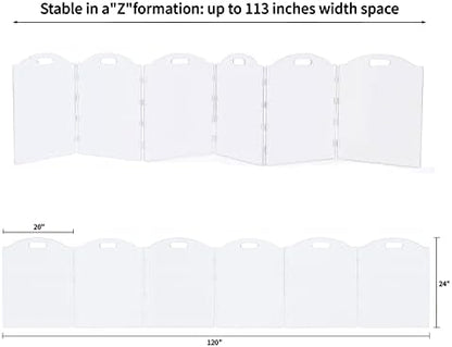 Extra-Wide Clear Acrylic Freestanding Dog Gates - Image 3