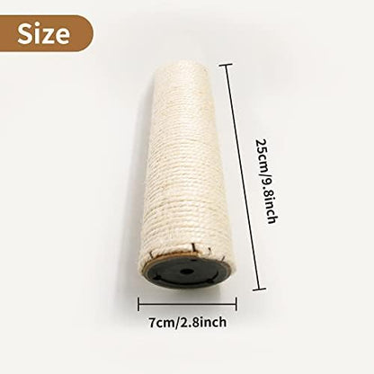 10" Cat Scratching Replacement Posts Sisal Spare Scratcher Refill Post - Image 3