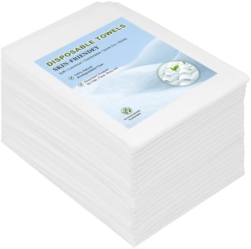 Disposable Towels 50 Count, Single-Use Cleaning Towels, Suitable by Tvvcalk