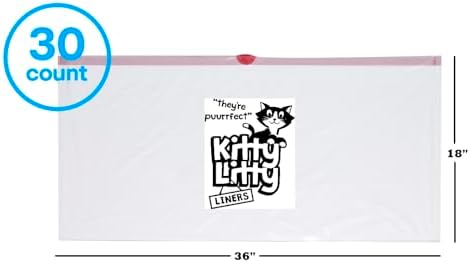 Cat Litter Box Liners 30 Count Drawstring Kitten Waste Bag - Image 3