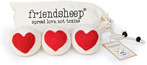 Friendsheep Wool Dryer Balls, Organic Reusable Fabric Softener Alternative by Friendsheep