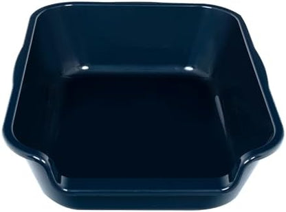 Extra Large Low Entry ABS Cat Litter Box, Dark Blue, 1 Pack - Image 2