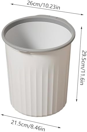 Bathroom Garbage Can, Lightweight Durable Striped Garbage Cans - Image 2