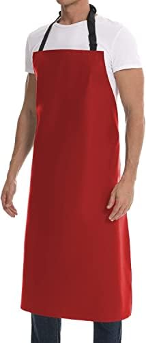 Homsolver Waterproof Dishwasher Apron, Adjustable Rubber Butcher Apron - Image 2