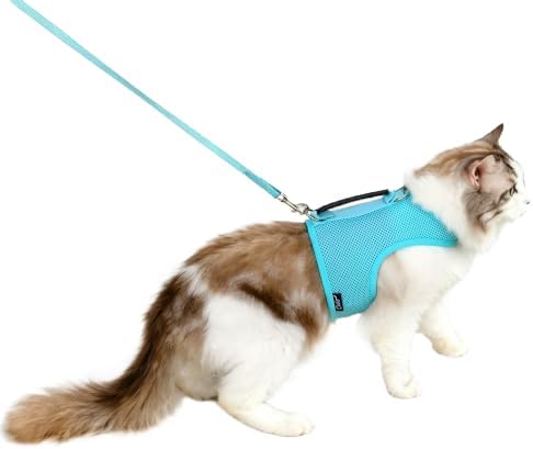 Cat Harness and Leash Set for Walking Escape Proof by YizhiMiaow