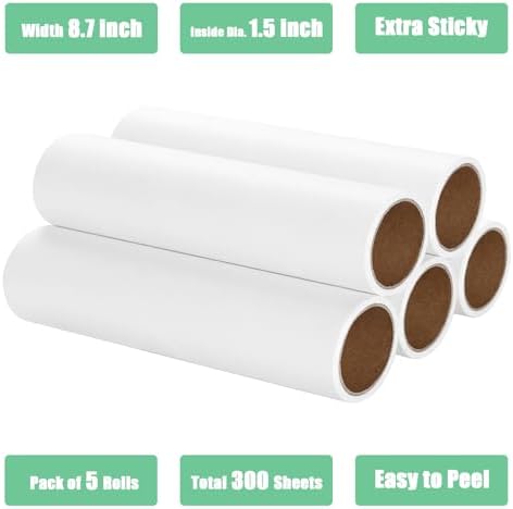8.7 inch Lint Roller Refills Only, Compatible - Image 3
