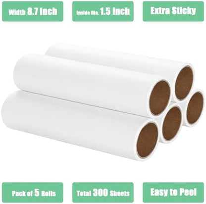 8.7 inch Lint Roller Refills Only, Compatible - Image 3